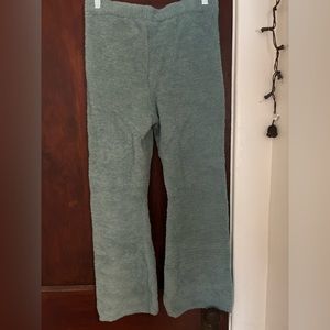 Teal colored lounge pants